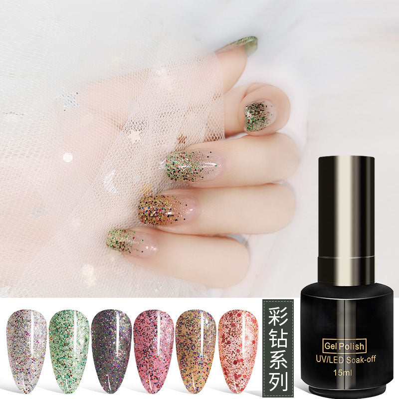 NGPF037 new red cat eye, 9d universal nail glue, moonlight transparent, aurora smoothie nail polish set