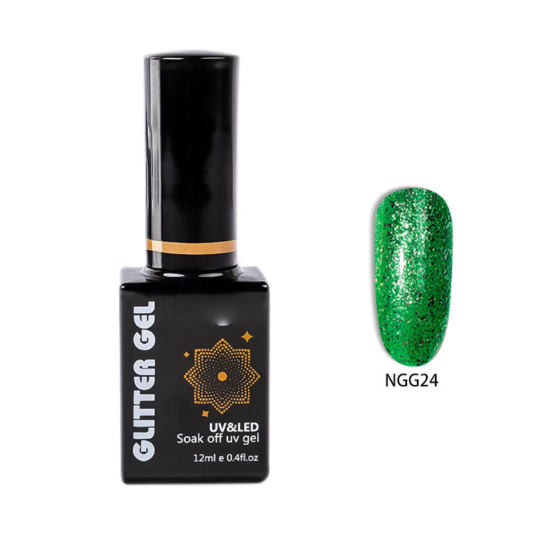 NGMB022 Flash Platinum Glue, Nail Art Sequins, Natural Resin Nail Polish Glue