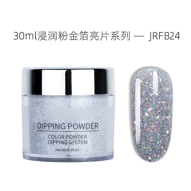 NGMB023 Nail Art Infiltration Powder 30g, Colorful Platinum Nail Glitter