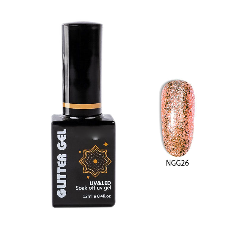 NGMB022 Flash Platinum Glue, Nail Art Sequins, Natural Resin Nail Polish Glue