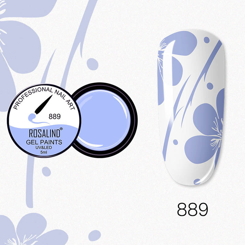 NGRO032 Nail Art Painted Glue 5ML Flower Painted Mini Carving Glue