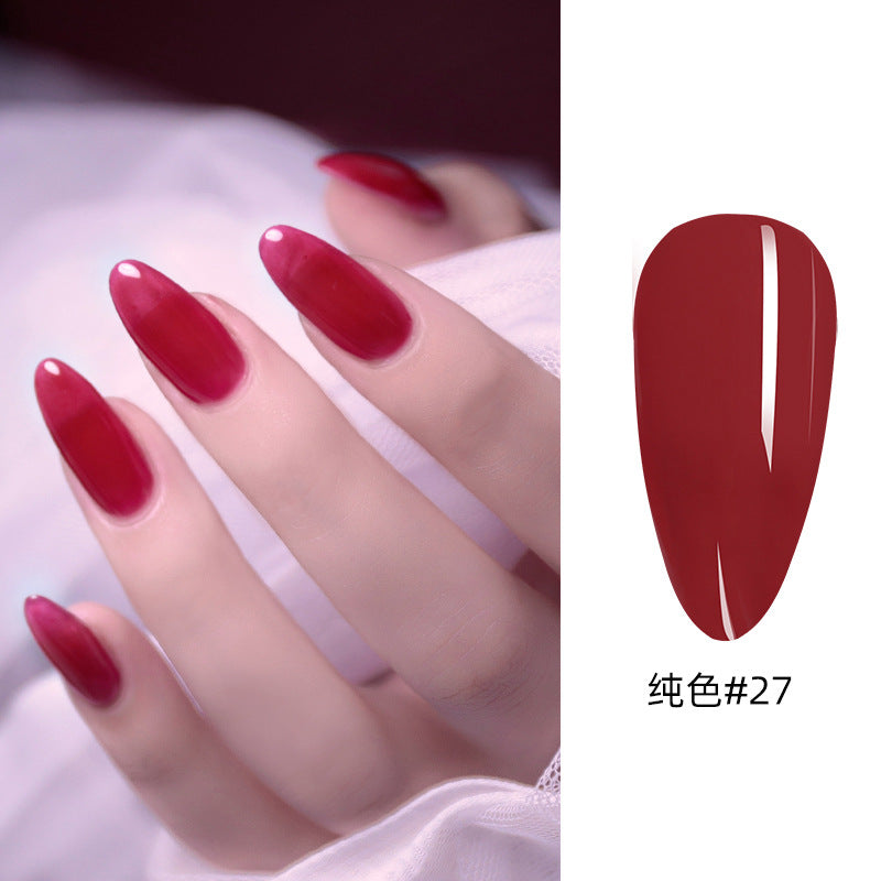 NGPF031 nude color phototherapy paint glue, black and white red nail polish glue