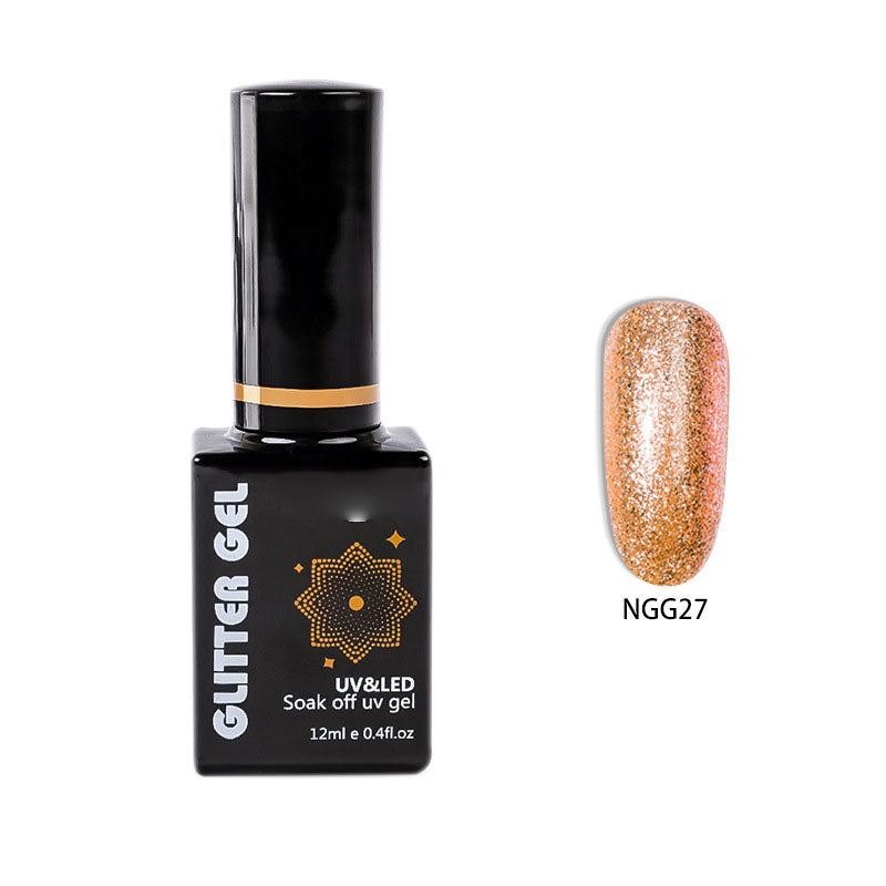 NGMB022 Flash Platinum Glue, Nail Art Sequins, Natural Resin Nail Polish Glue