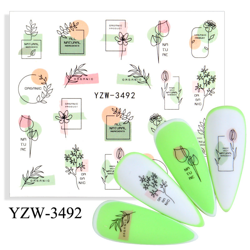 Nail Stickers YZW 015