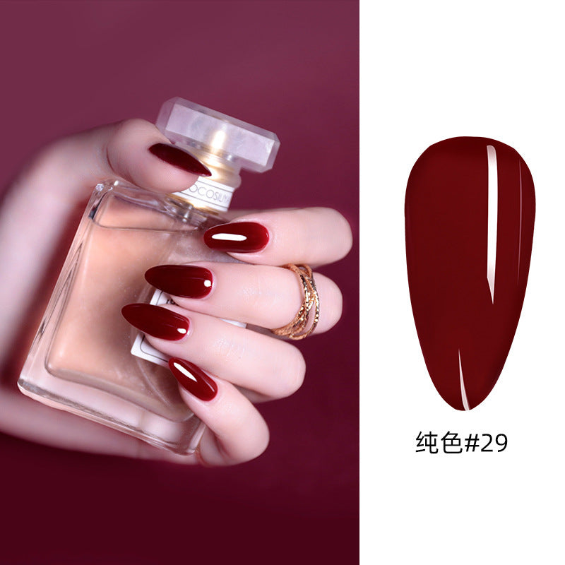 NGPF031 nude color phototherapy paint glue, black and white red nail polish glue