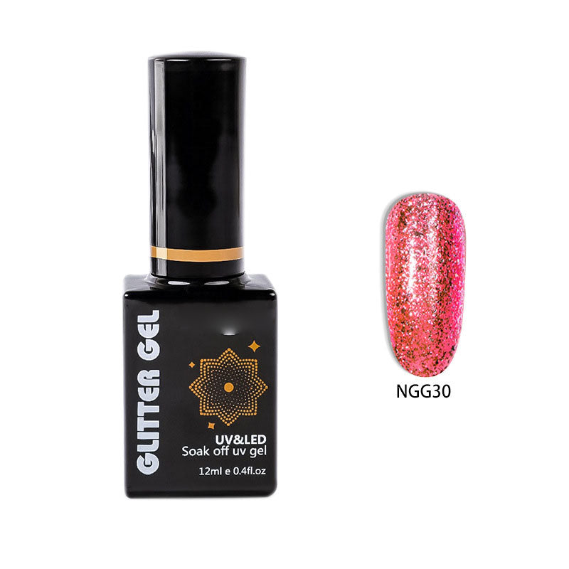 NGMB022 Flash Platinum Glue, Nail Art Sequins, Natural Resin Nail Polish Glue