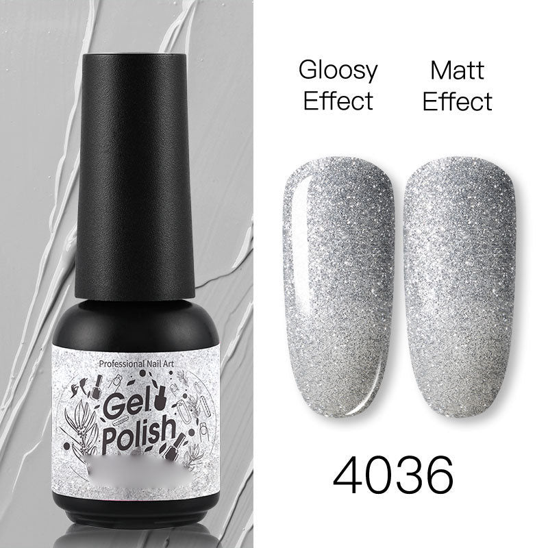 NGRO029 plastic bottle mixed color nail polish glue 8ML