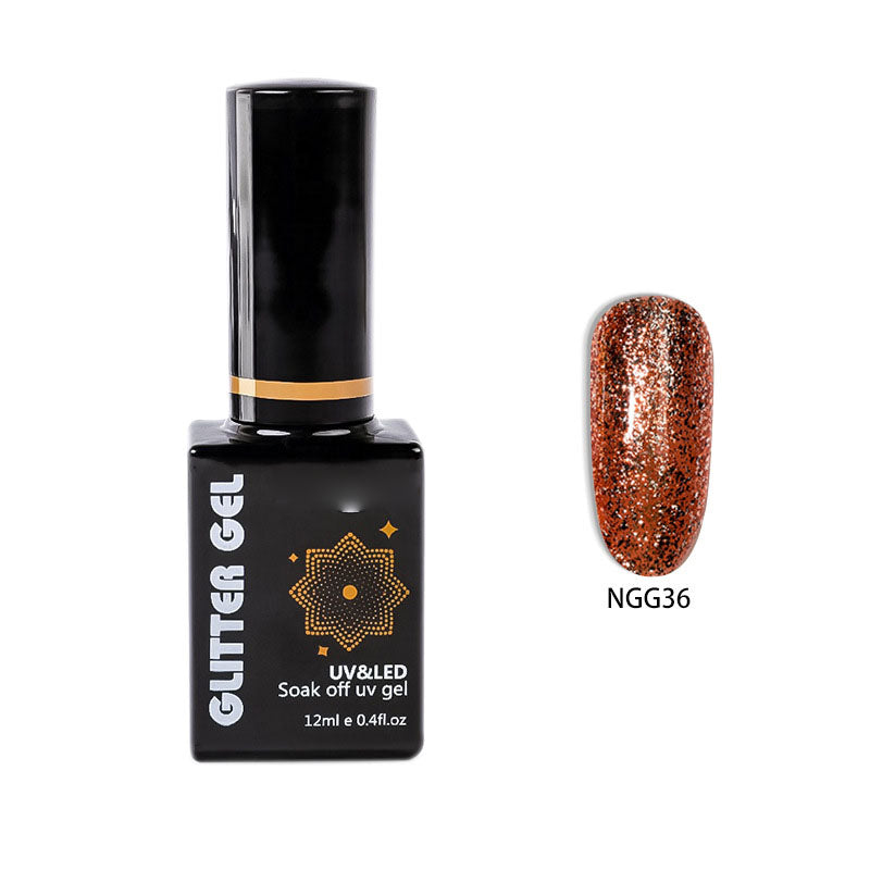 NGMB022 Flash Platinum Glue, Nail Art Sequins, Natural Resin Nail Polish Glue