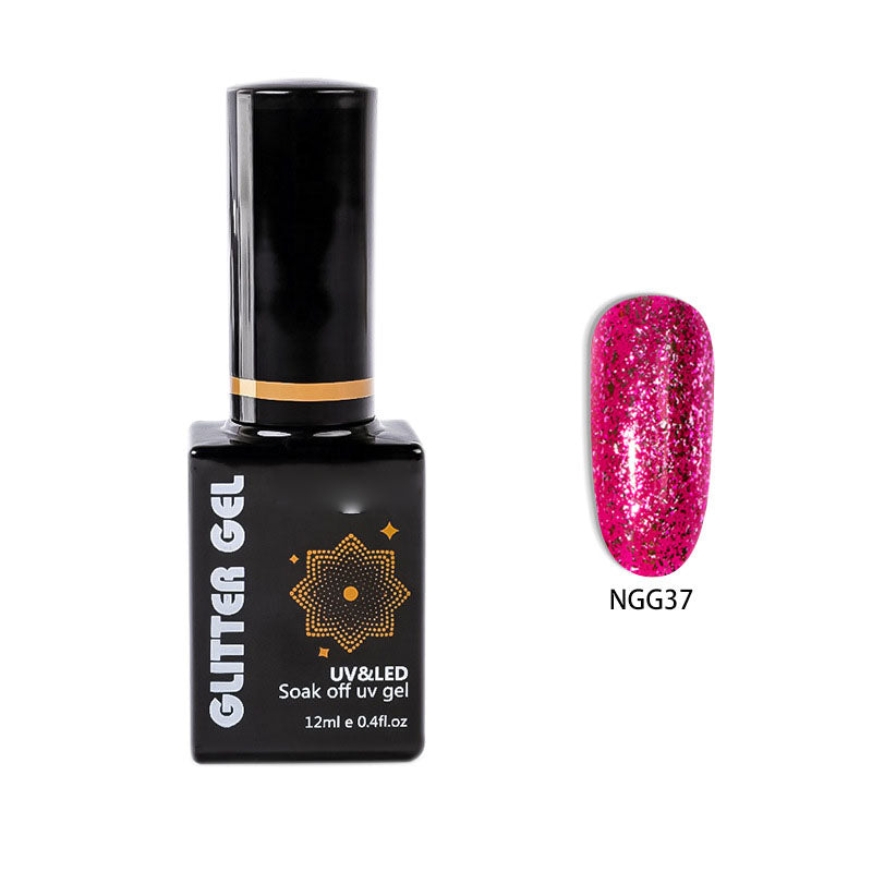 NGMB022 Flash Platinum Glue, Nail Art Sequins, Natural Resin Nail Polish Glue