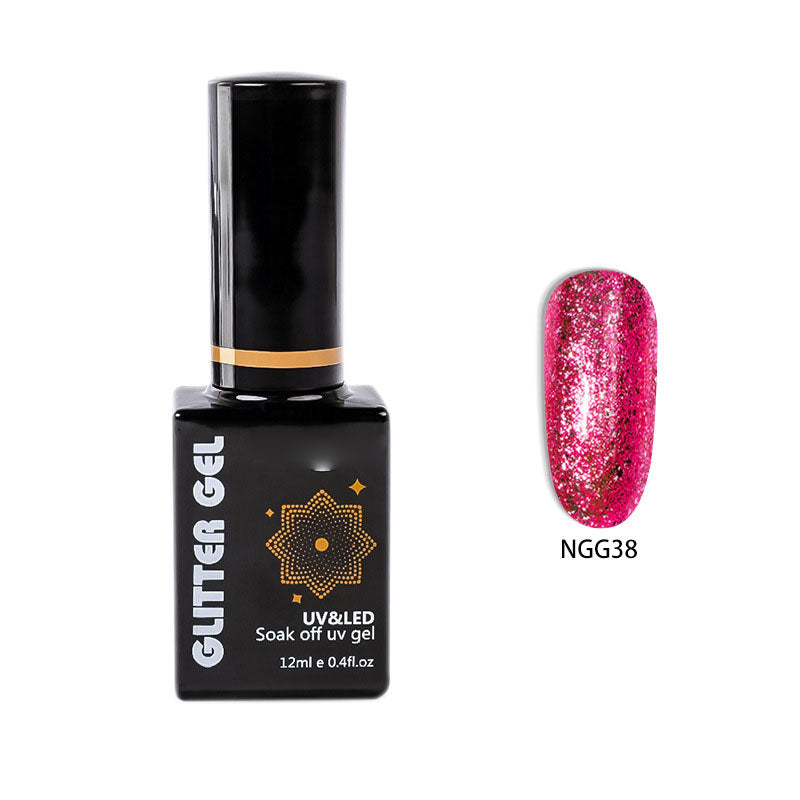 NGMB022 Flash Platinum Glue, Nail Art Sequins, Natural Resin Nail Polish Glue