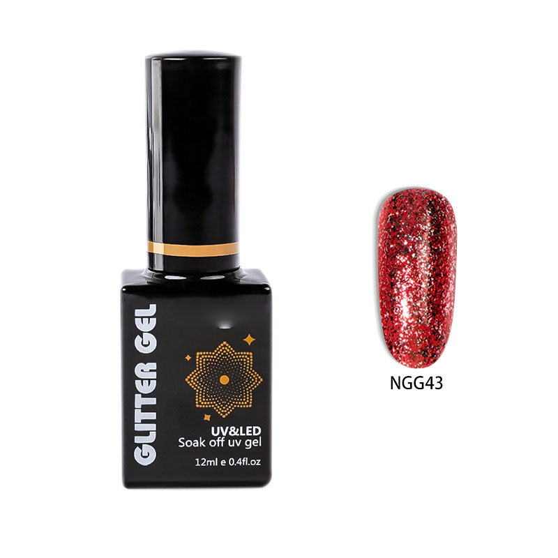 NGMB022 Flash Platinum Glue, Nail Art Sequins, Natural Resin Nail Polish Glue