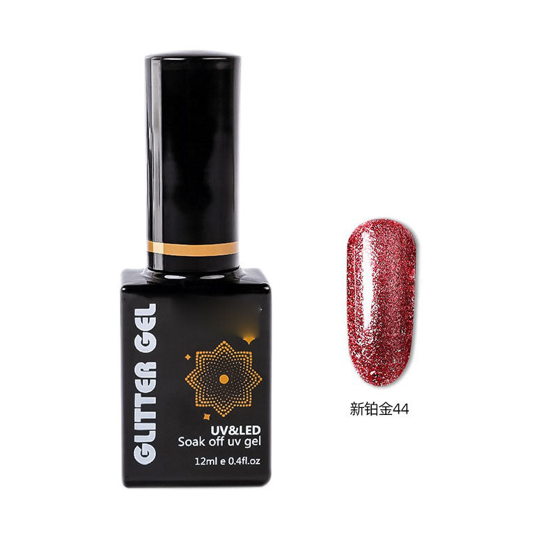 NGMB020 Sparkling Platinum Glue, Bright Diamond Nail Polish