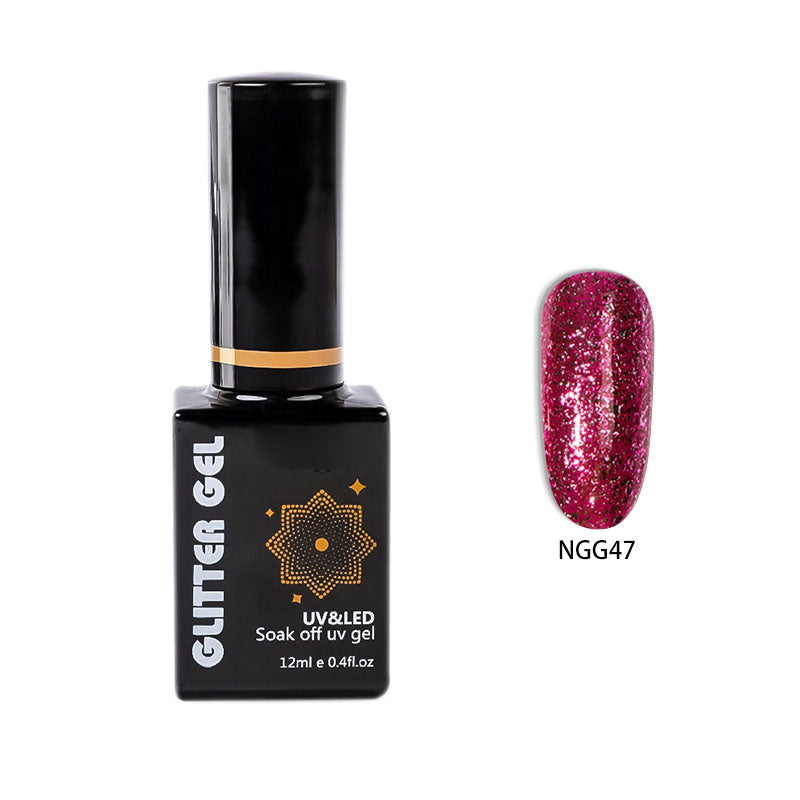 NGMB022 Flash Platinum Glue, Nail Art Sequins, Natural Resin Nail Polish Glue