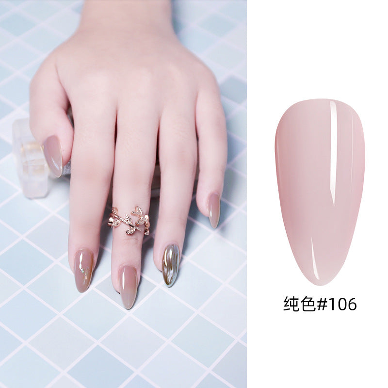 NGPF031 nude color phototherapy paint glue, black and white red nail polish glue