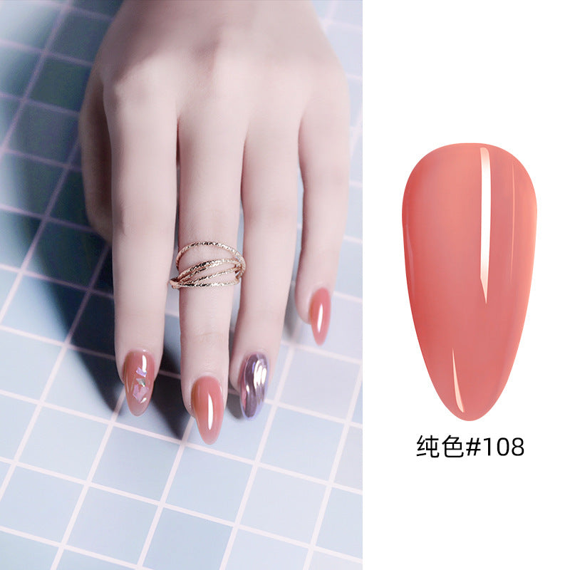 NGPF031 nude color phototherapy paint glue, black and white red nail polish glue